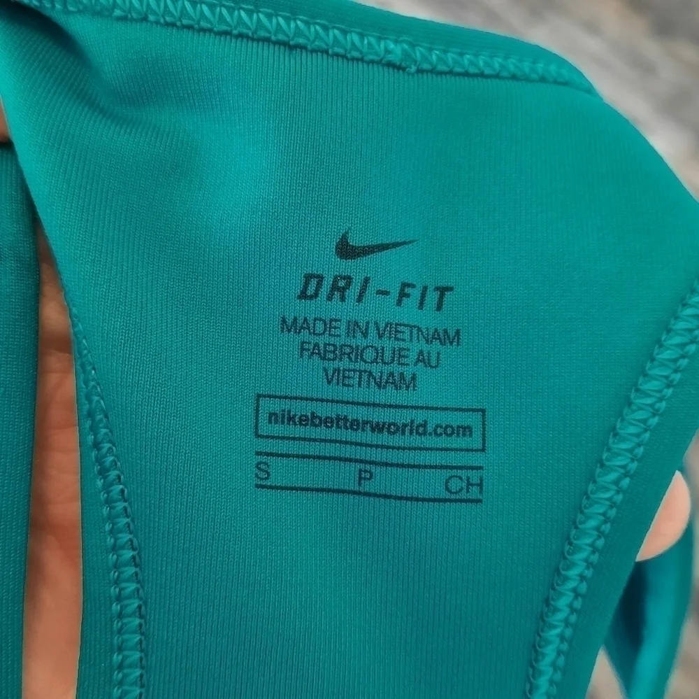 Nike Teal Dri-Fit Sports Bra S